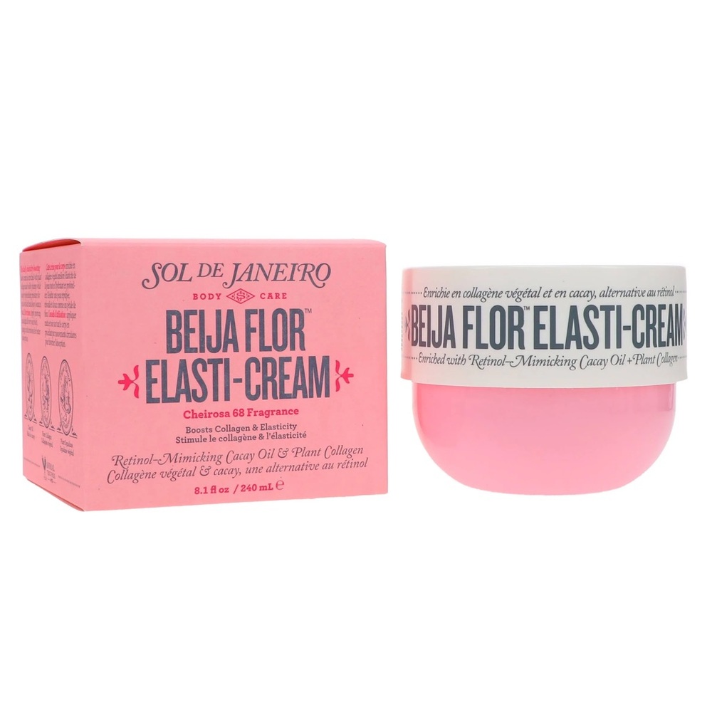 SOL DE JANEIRO BEIJA FLOR ELASTI-CREAM XLG 8.1 Oz. CHIEROSA 68 FRAGRANCE NIB!